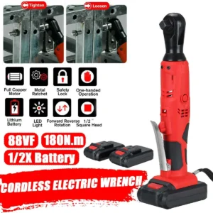 Revolutionary Powerhouse: Experience the Unmatched Versatility of the Electric Wrench with Cordless Ratchet, Rechargeable Scaffolding, and High Torque