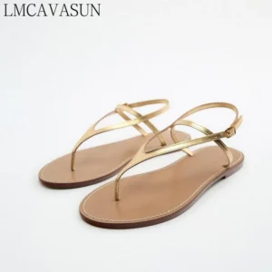 LMCAVASUN Flat Shoes: Stylish Summer Sandals for a Polished Look