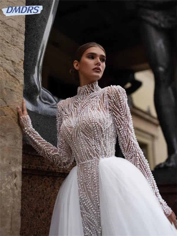 Shimmering Splendor: Unveiling Luxurious Beaded Bridal Dresses for 2024