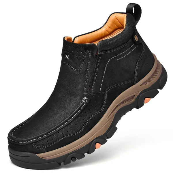 Apex Adventure: Unveil the Ultimate Hiking and Climbing Footwear with Leather and Rubber Boots