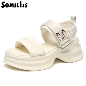 “Elevate Your Summer Style with SOMILISS Chunky Platform Sandals: A Comfort and Fashion Statement”